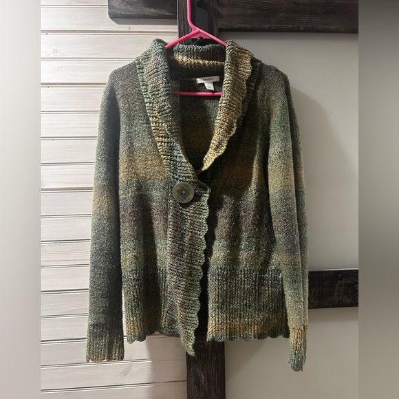 Dress Barn Chunky Wool Blend Cardigan - Picture 2 of 6